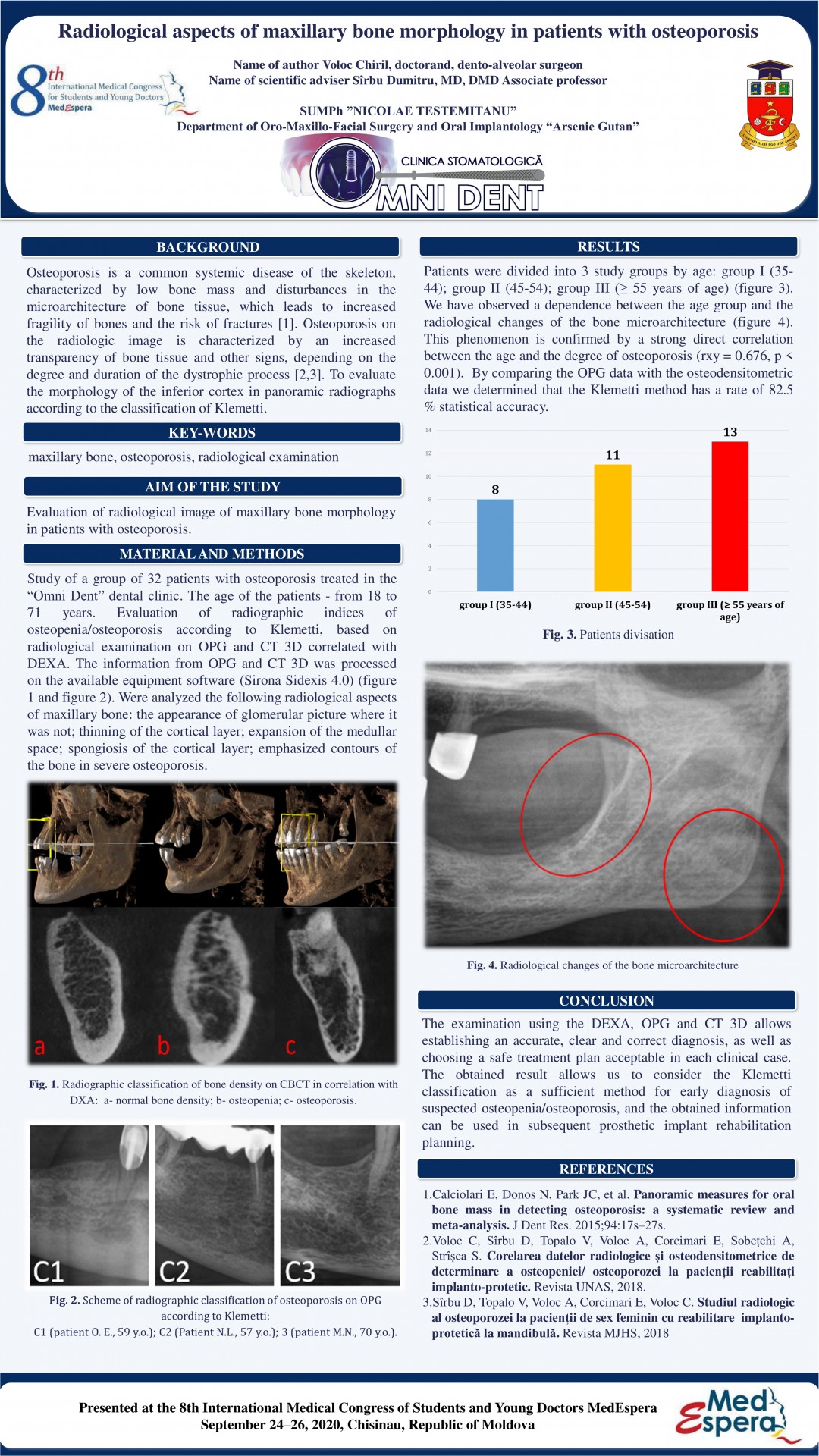 Aspecte radiologice ale morfologiei oaselor maxilare la pacienții cu osteoporoză 