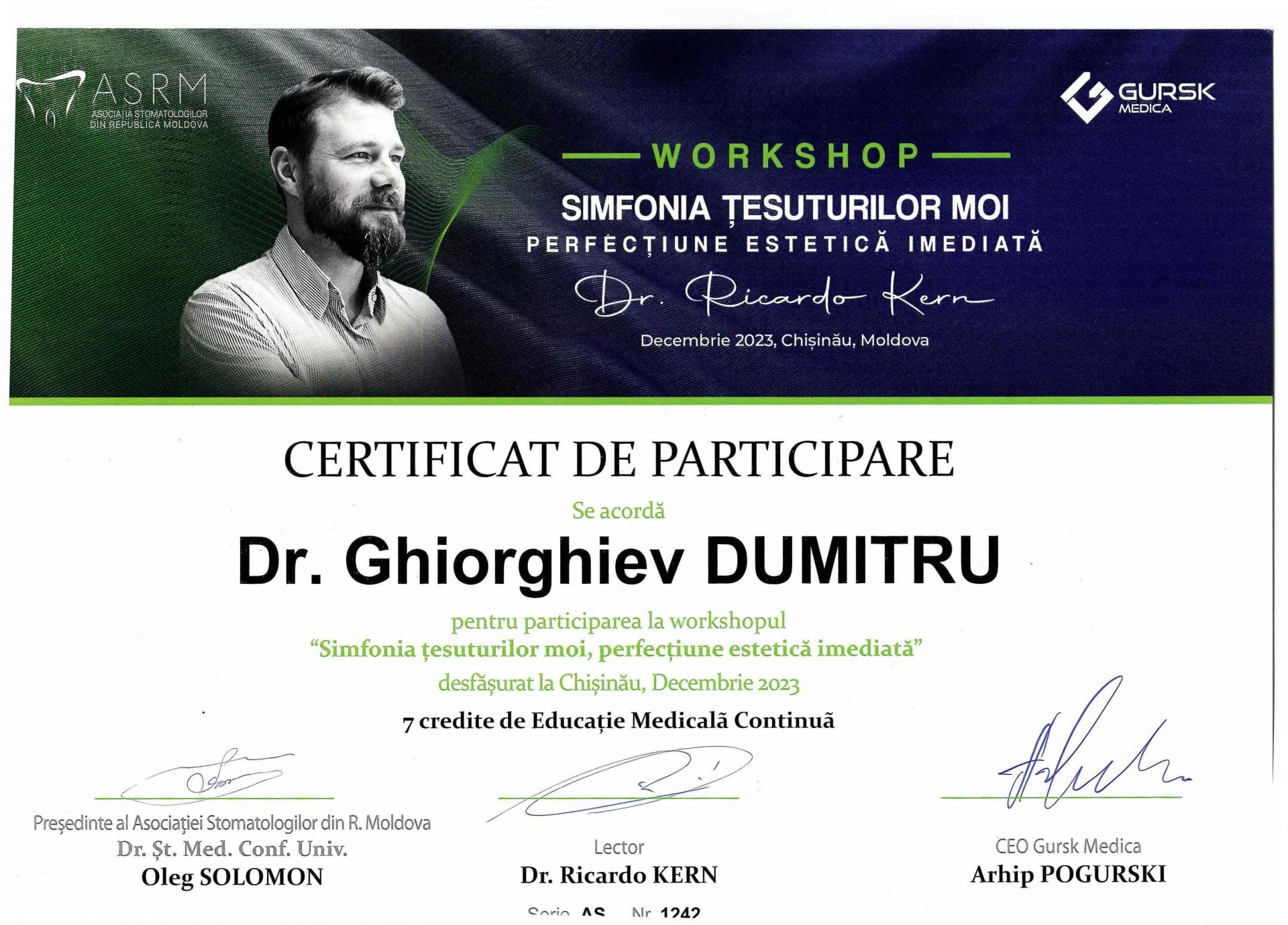 Dumitru Gheorghiev medic stomatolog