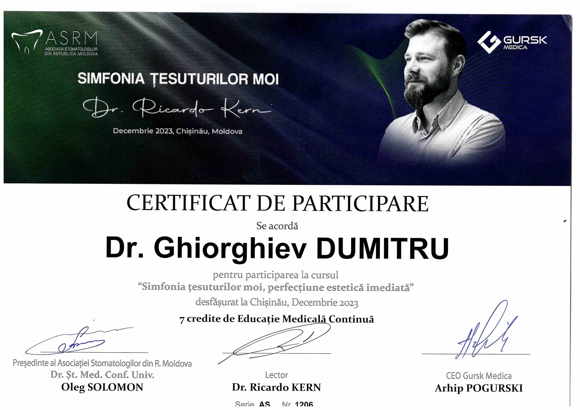 Dumitru Gheorghiev medic stomatolog
