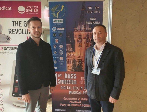  I giornalisti degli ambasciatori della salute moldavi al primo simposio di The Balkan Society of Dentistry, Iasi