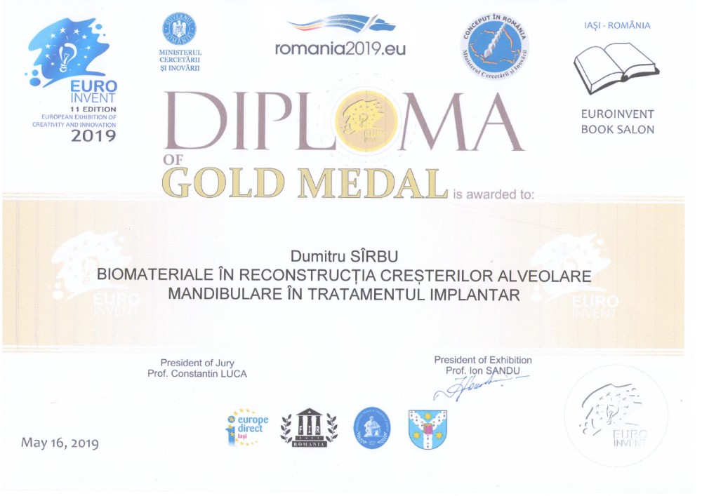 Dmitry Sirbu ha ricevuto un diploma d'oro per l'invenzione in medicina