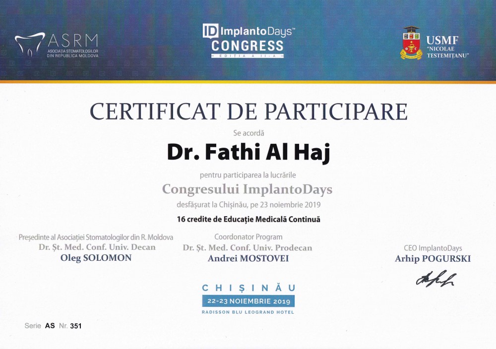 Al-Haj Fathi medic stomatolog chirurg oro-maxilo-facial