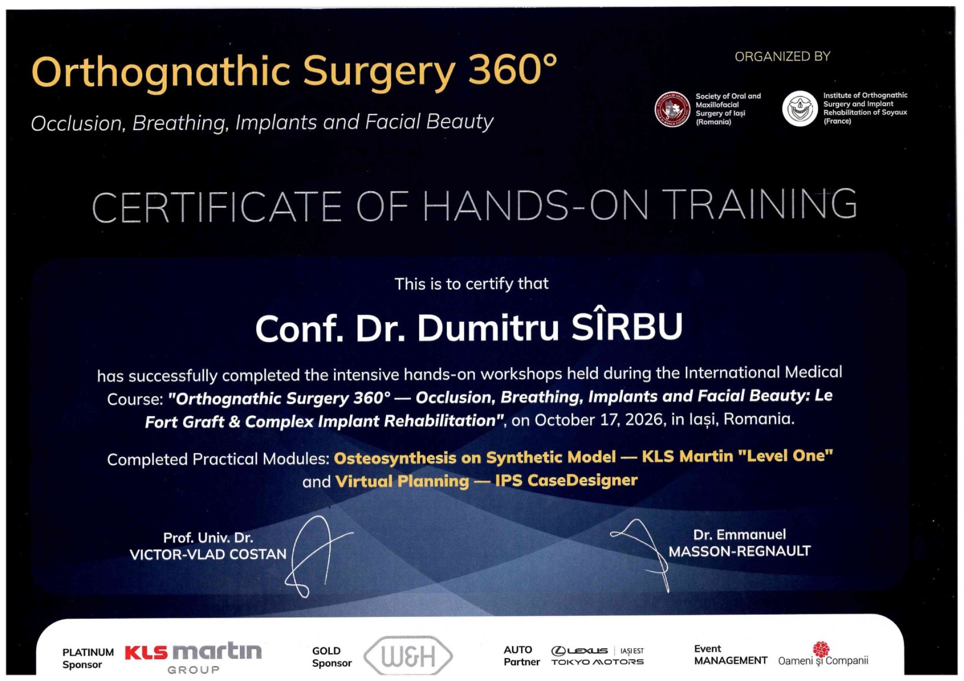 Sîrbu Dumitru medical directordoctor of medical sciencesassociate professor at the state university of medicine and pharmacy 