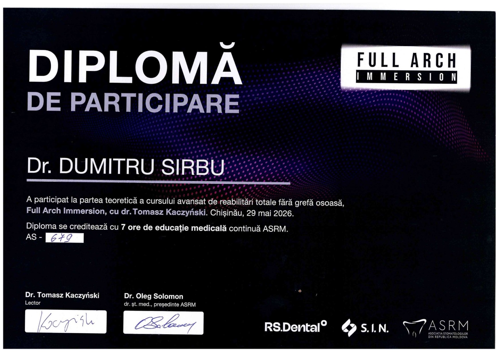 Sîrbu Dumitru director medicaldoctor în științe medicaleconferențiar universitar la universitatea de stat de medicină și farmacie “nicolae testemițanu”specialist chirurgie oro-maxilo-facială